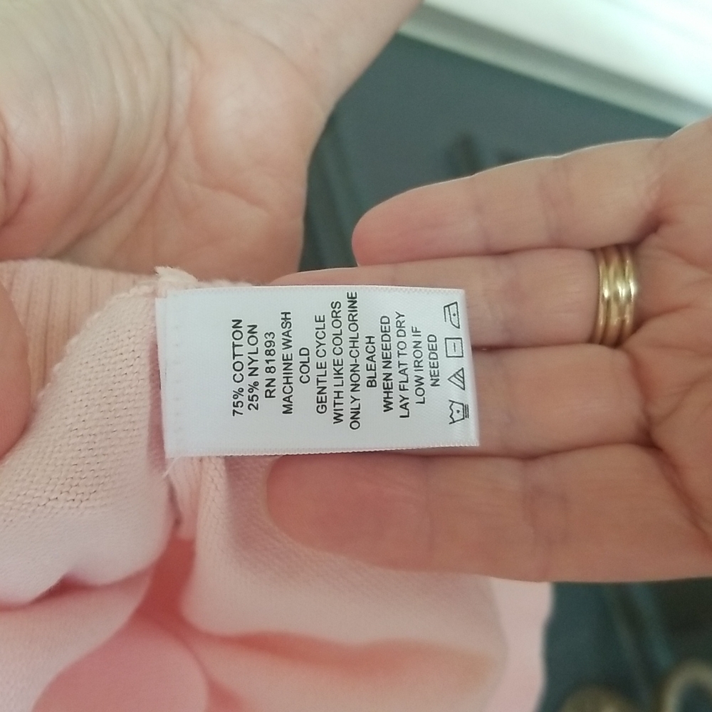 IsaacMizrahiLive ballet pink cardigan size XL - Picture 3 of 4